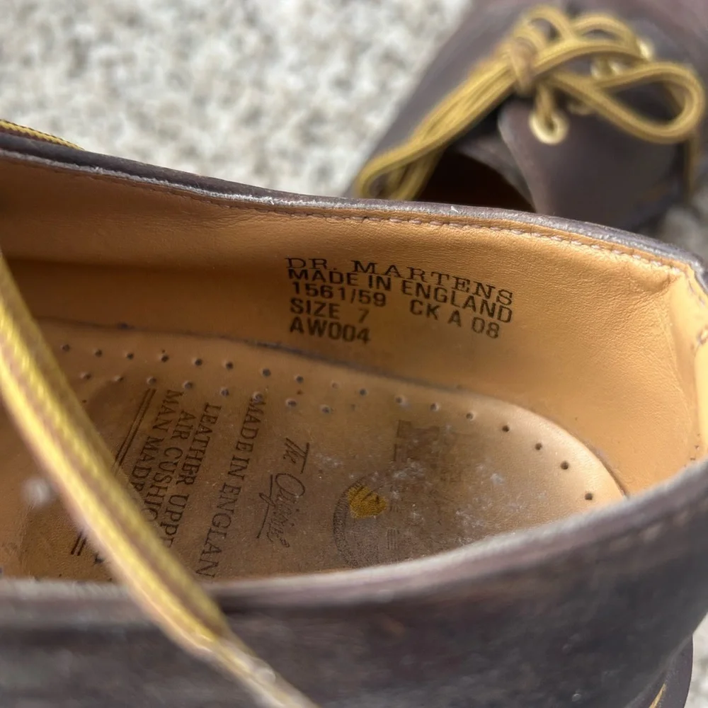 Dr. Martens Chocolate Brown Leather Derbys